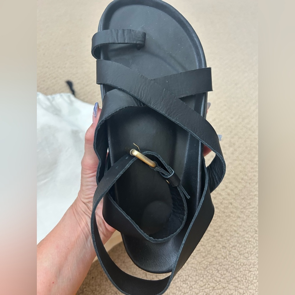 Black Strappy Sandals - Picture 10 of 10